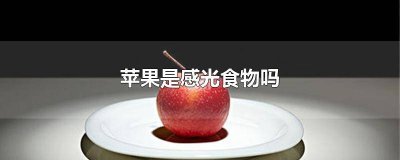 ​苹果感光是什么 苹果是感光水果