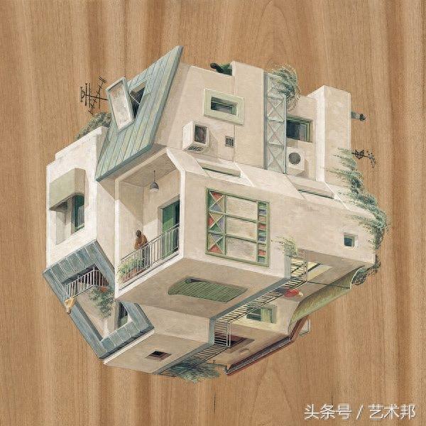 西班牙画家极富创意的24张矛盾空间建筑艺术插画设计欣赏