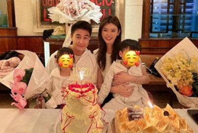 何猷君为奚梦瑶庆祝36岁生日 相差6岁的姐弟恋好甜蜜 一双儿女抢镜